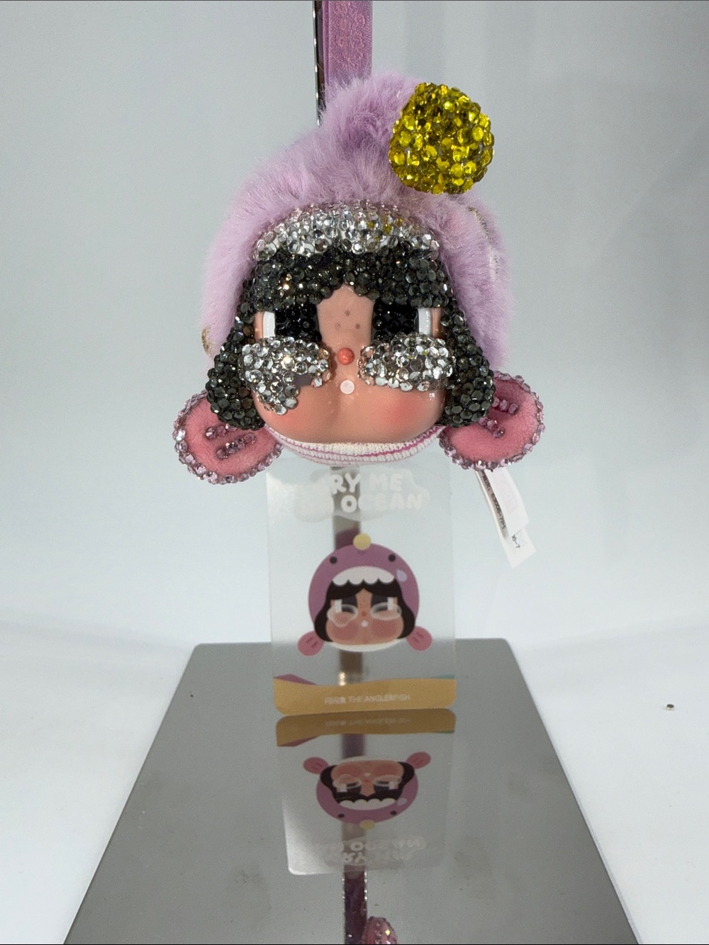 Authentic POP MART Crybaby The Anglerfish Cry me an Ocean Crystal Bag Charm NWT